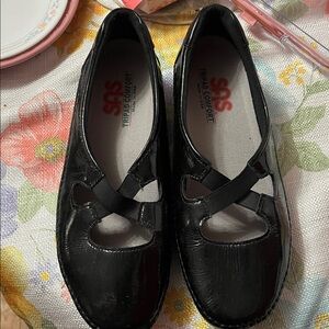 SAS crissy slip on loafer - medium in nero size 9